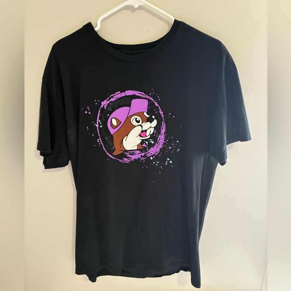 Buc-ees DJ Black/Purple Tee Shirt Large